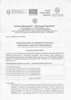 DETERMINAZIONE DEL DIRIGENTE - Liceo Statale "Giuseppe