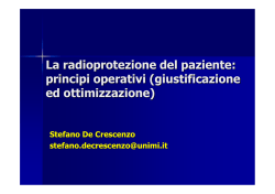 Fondamenti della radioprotezione del paziente