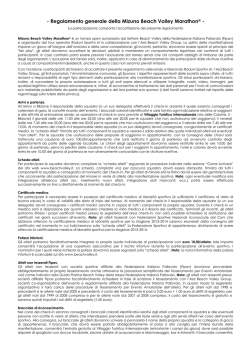 IMPORTANTE: Lo spirito del Raduno impone un