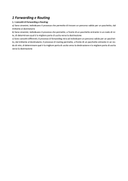 1 Forwarding e Routing