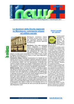 sommario - Regione Piemonte