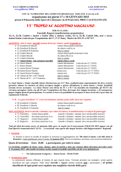 11&deg; TROFEO M&deg; AGOSTINO MACALUSO