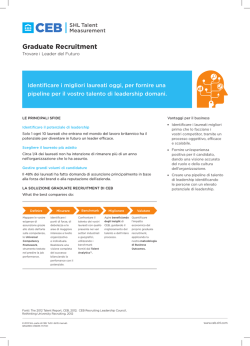 SHL Graduate Recruitment solutions.