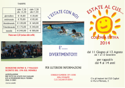 Estate al Cus - I blog di Unica