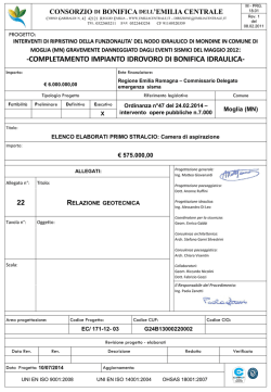 completamento impianto idrovoro di bonifica idraulica