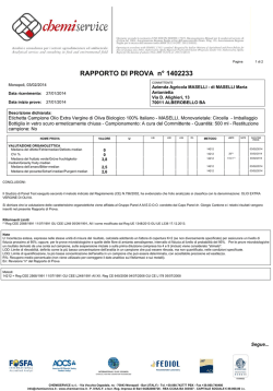 RAPPORTO DI PROVA n&deg; 1402233