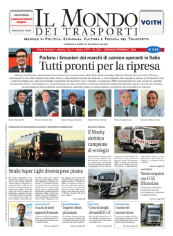Gennaio / Febbraio 2014 - Il Mondo dei Trasporti
