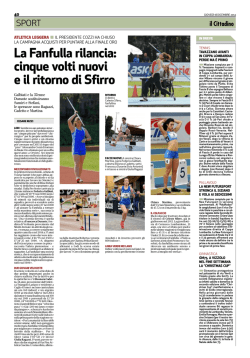 Leggi - Nuova Atletica Fanfulla Lodigiana