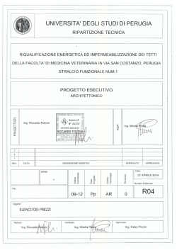 ELENCO PREZZI REV01 - Universit&agrave; degli Studi di Perugia