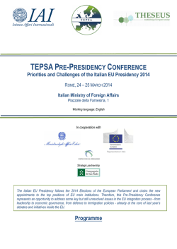 TEPSAPRE-PRESIDENCY CONFERENCE