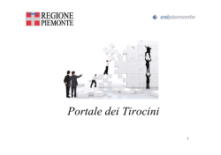 Portale tirocini - Regione Piemonte