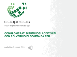 conglomerati bituminosi additivati con polverino di
