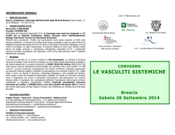 LE VASCULITI SISTEMICHE - Spedali Civili di Brescia