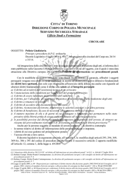 Circolare Operativa - Polizia giudiziaria
