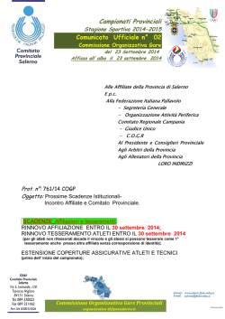 Comunicato Ufficiale COGP n. 02-14