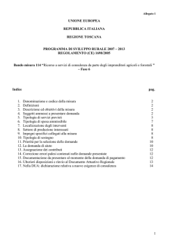 Bando - Regione Toscana
