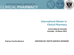 infezioni vaginali - Clinical Pharmacy