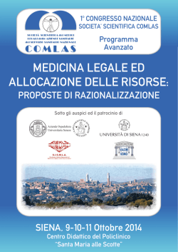 Sessione parallela - Azienda Ospedaliera Senese