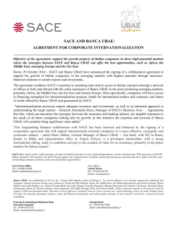Press release - Agreement with Banca Ubae