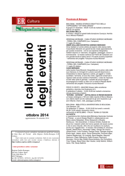 ottobre 2014 - ER Cultura - Regione Emilia