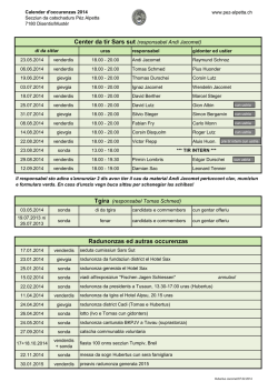 program 2014 - Secziun P&eacute;z Alpetta