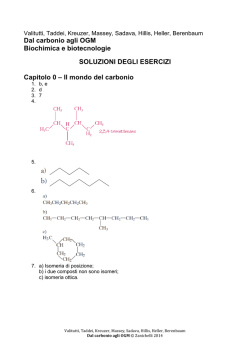 Dal carbonio agli OGM &ndash; Soluzioni degli esercizi