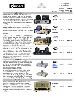 listino prezzi ottobre 2014