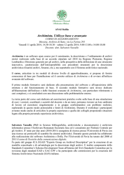 Programma del corso