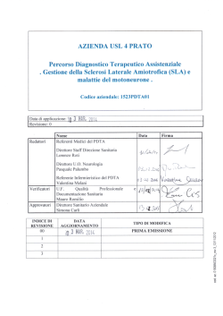 Gestione della Sclerosi Laterale Amiotrofica (SLA)