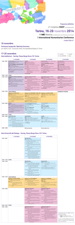 Scarica il Programma - Home