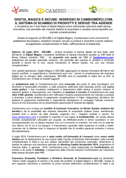 ingresso in cambiomerci.com, il sistema di scambio