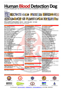 manifestoA3_WS_Perscomp - Human Blood Detection Dog