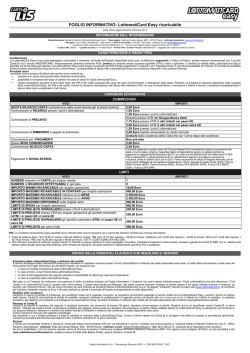 FOGLIO INFORMATIVO: LottomatiCard Easy