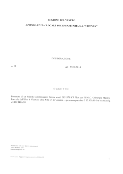 DELiBERAZIONE Fornitura di un Riunito