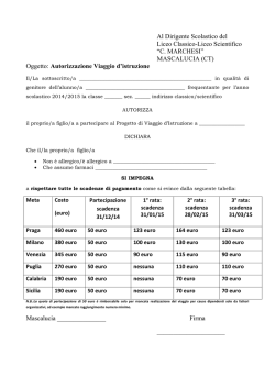 Modulo autorizzazione - Liceo Concetto Marchesi