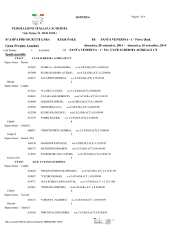 elenco degli iscritti - Comitato Regionale Sicilia