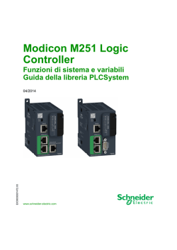 Modicon M251 Logic Controller - Funzioni di sistema e