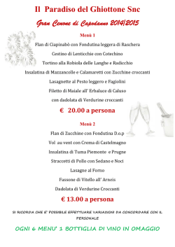 Capodanno 2014/2015 - Il Paradiso Del Ghiottone Snc
