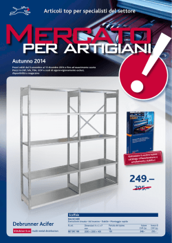 Mercato per artigiani Autunno 2014