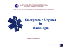 Emergenza / Urgenza in Radiologia