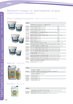 TRA TTAMENTI A CQU A / water treatment