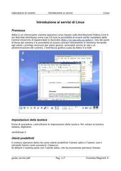 Introduzione ai servizi di Linux