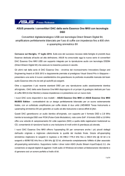 ASUS presenta i convertitori DAC della serie