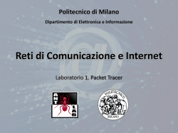 CISCO Packet Tracer - Politecnico di Milano-DEIB