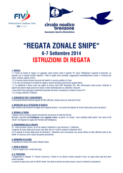 Istruzioni di Regata