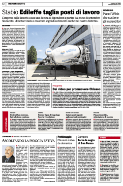 Stabio Edileffe taglia posti di lavoro