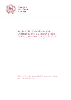 Avviso Download - Universit&agrave; degli Studi di Padova