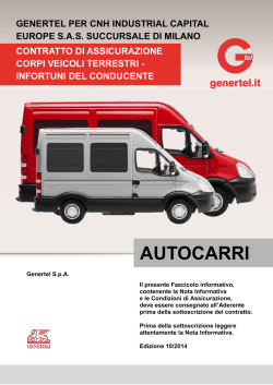 Genertel per CNH Industrial Capital Europe S.A.S. Succursale di