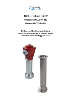 Hydrant H4-HV Hydrante INOX H4-HV Idrante INOX H4-HV