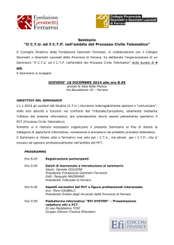 Programma 18.12.2014 - Collegio Geometri di Ferrara